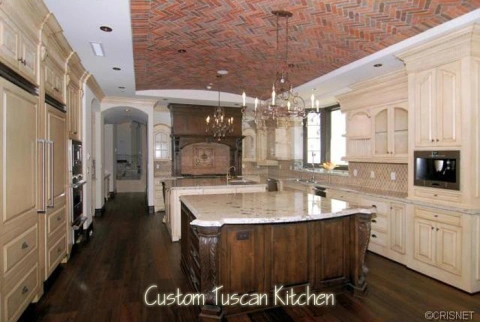 Completed Custom Tuscan Kitchen